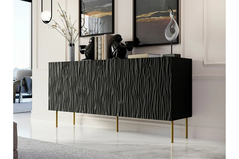 Strontian Highboard Scandinavian Choice Black - Säilytys - Kaappi - Säilytyskaappi