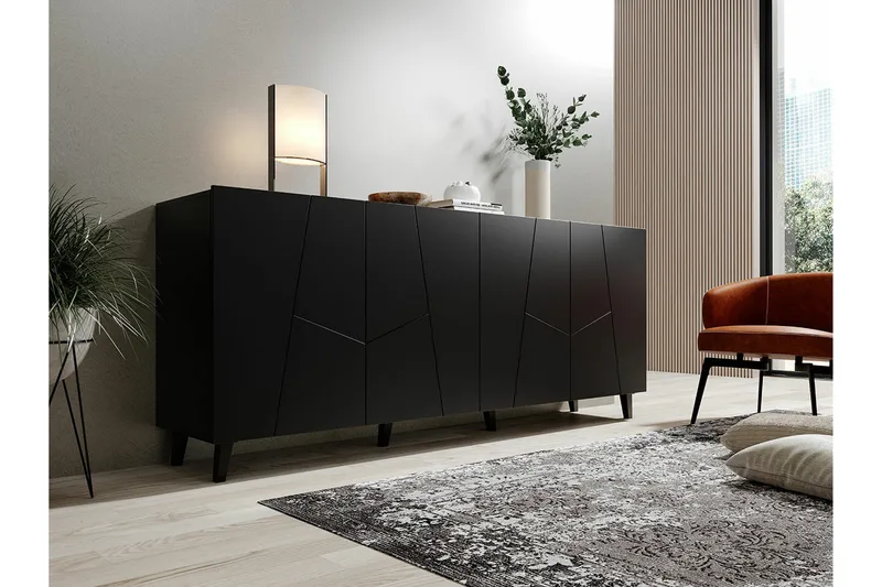 Strontian Highboard Scandinavian Choice Black - Säilytys - Kaappi - Säilytyskaappi