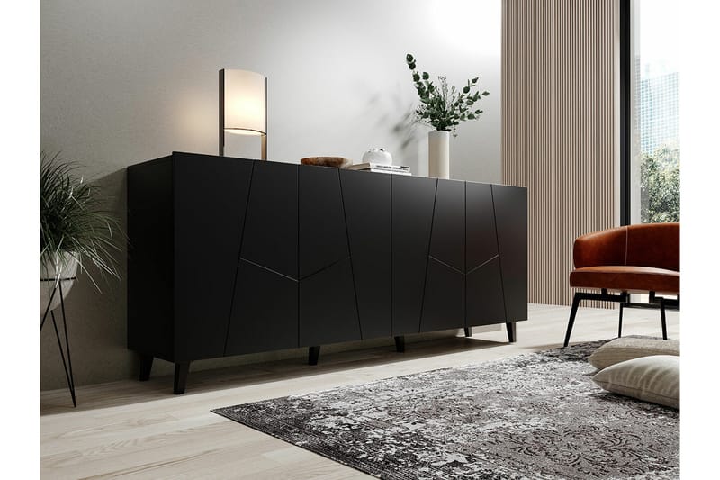 Strontian Highboard Scandinavian Choice Black - Säilytys - Kaappi - Säilytyskaappi