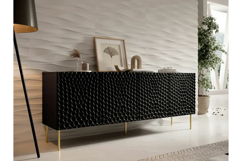 Strontian Highboard Scandinavian Choice Black - Säilytys - Kaappi - Säilytyskaappi