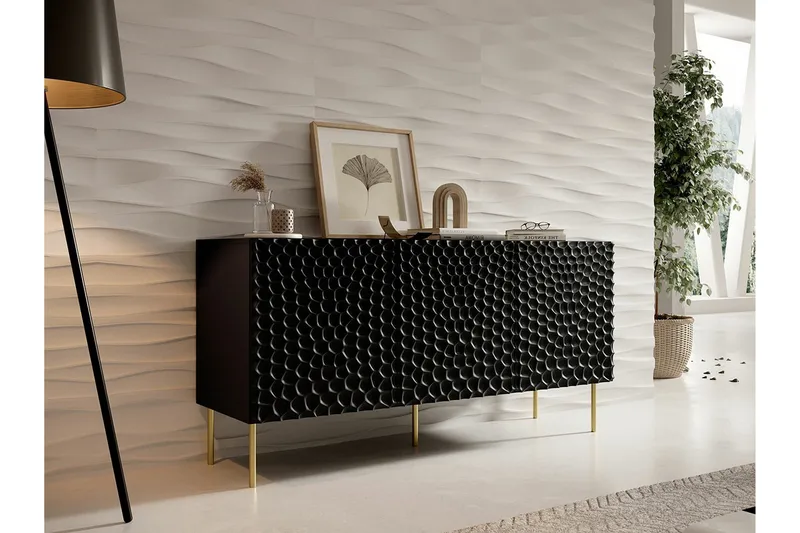 Strontian Highboard Scandinavian Choice Black - Säilytys - Kaappi - Säilytyskaappi