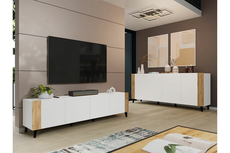 Strontian Highboard Scandinavian Choice White - Säilytys - Kaappi - Säilytyskaappi