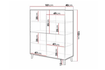 Strontian Highboard Scandinavian Choice White - Säilytys - Kaappi - Säilytyskaappi