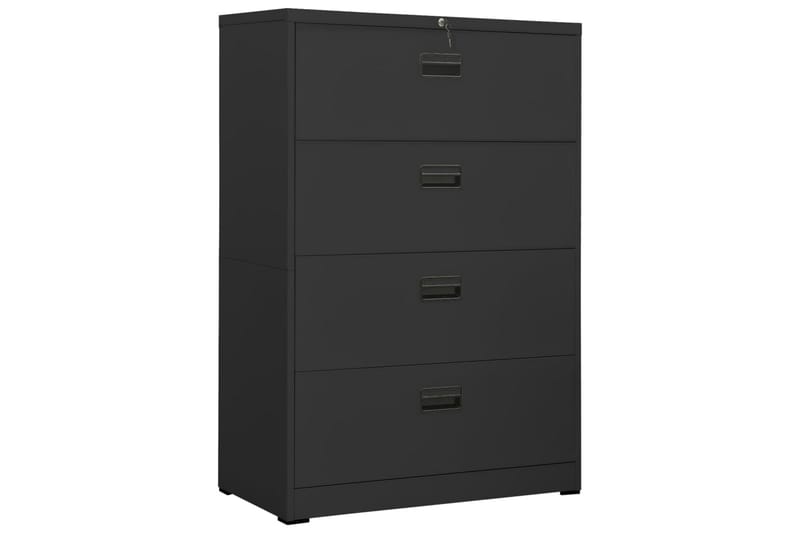 Arkistokaappi antrasiitti 90x46x134 cm teräs - Antrasiitti - Säilytys - Kaappi - Säilytyskaappi - Toimistokaappi - Asiakirjakaappi