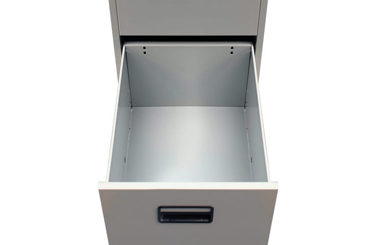 Arkistokaappi 3 vetolaatikolla 102,5 cm harmaa metalli - Harmaa - Arkistokaappi & kansiokaappi