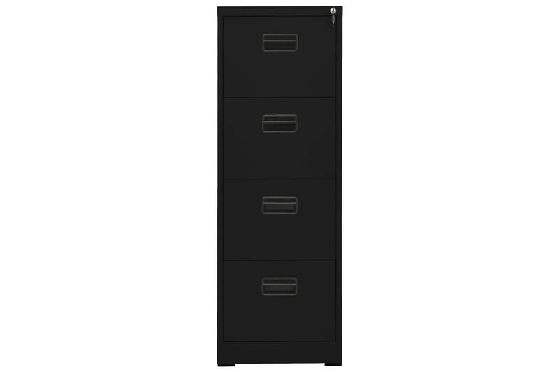 Arkistokaappi musta 46x62x133 cm teräs - Musta - Säilytys - Kaappi - Säilytyskaappi - Toimistokaappi - Asiakirjakaappi