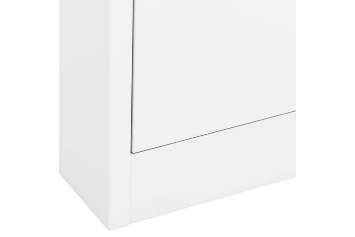 Arkistokaappi valkoinen 90x46x103 cm teräs - Valkoinen - Arkistokaappi & kansiokaappi
