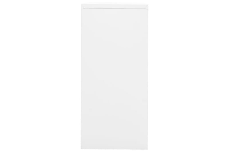 Arkistokaappi valkoinen 90x46x103 cm teräs - Valkoinen - Säilytys - Kaappi - Säilytyskaappi - Toimistokaappi - Arkistokaappi & kansiokaappi