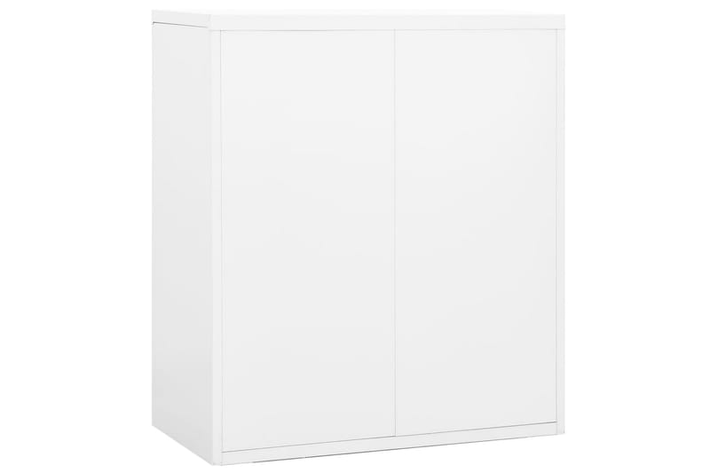 Arkistokaappi valkoinen 90x46x103 cm teräs - Valkoinen - Säilytys - Kaappi - Säilytyskaappi - Toimistokaappi - Arkistokaappi & kansiokaappi