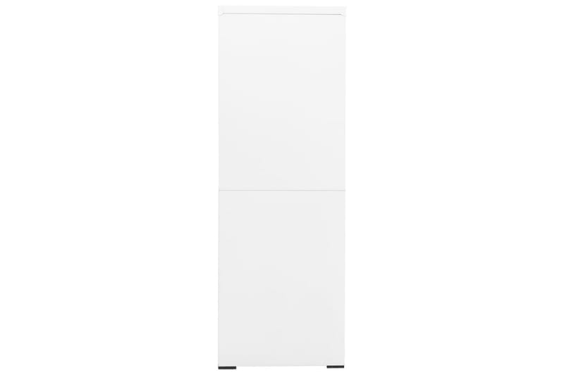 Arkistokaappi valkoinen 90x46x134 cm teräs - Valkoinen - Säilytys - Kaappi - Säilytyskaappi - Toimistokaappi - Asiakirjakaappi