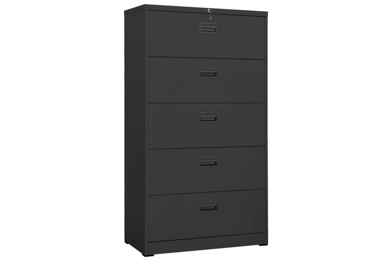 Arkistokaappi antrasiitti 90x46x164 cm teräs - Antrasiitti - Säilytys - Kaappi - Säilytyskaappi - Toimistokaappi - Asiakirjakaappi