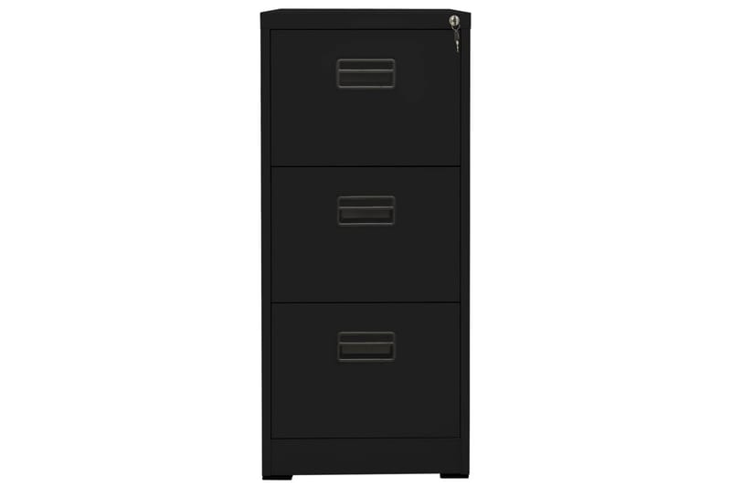 Arkistokaappi musta 46x62x102,5 cm teräs - Musta - Säilytys - Kaappi - Säilytyskaappi - Toimistokaappi - Asiakirjakaappi