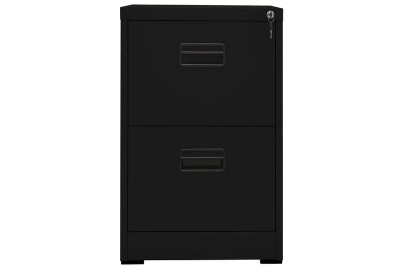 Arkistokaappi musta 46x62x72,5 cm teräs - Musta - Säilytys - Kaappi - Säilytyskaappi - Toimistokaappi - Asiakirjakaappi