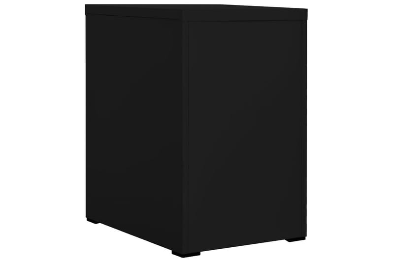 Arkistokaappi musta 46x62x72,5 cm teräs - Musta - Säilytys - Kaappi - Säilytyskaappi - Toimistokaappi - Asiakirjakaappi