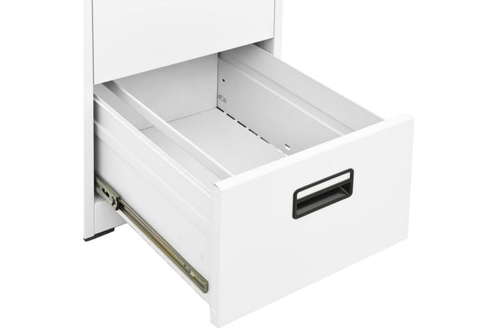 Arkistokaappi valkoinen 46x62x102,5 cm teräs - Valkoinen - Toimistokalusteet - Asiakirjakaappi