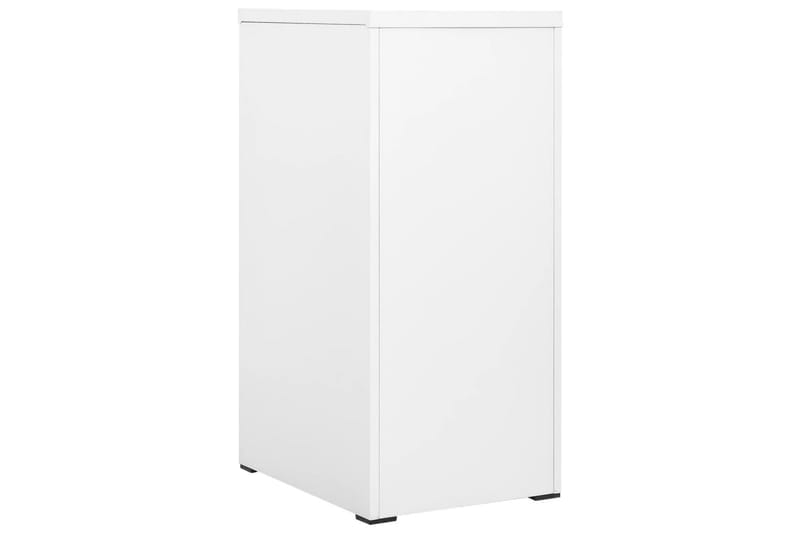 Arkistokaappi valkoinen 46x62x102,5 cm teräs - Valkoinen - Säilytys - Kaappi - Säilytyskaappi - Toimistokaappi - Asiakirjakaappi