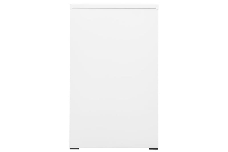 Arkistokaappi valkoinen 46x62x102,5 cm teräs - Valkoinen - Säilytys - Kaappi - Säilytyskaappi - Toimistokaappi - Asiakirjakaappi