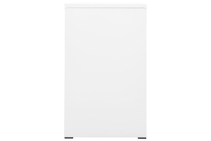 Arkistokaappi valkoinen 46x62x102,5 cm teräs - Valkoinen - Toimistokalusteet - Asiakirjakaappi