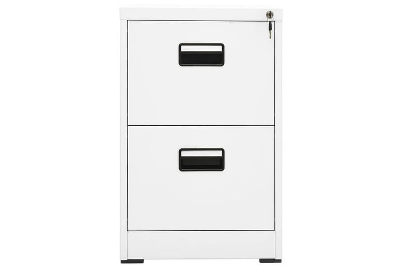 Arkistokaappi valkoinen 46x62x72,5 cm teräs - Valkoinen - Säilytys - Kaappi - Säilytyskaappi - Toimistokaappi - Asiakirjakaappi
