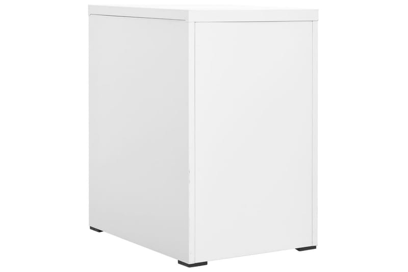 Arkistokaappi valkoinen 46x62x72,5 cm teräs - Valkoinen - Säilytys - Kaappi - Säilytyskaappi - Toimistokaappi - Asiakirjakaappi
