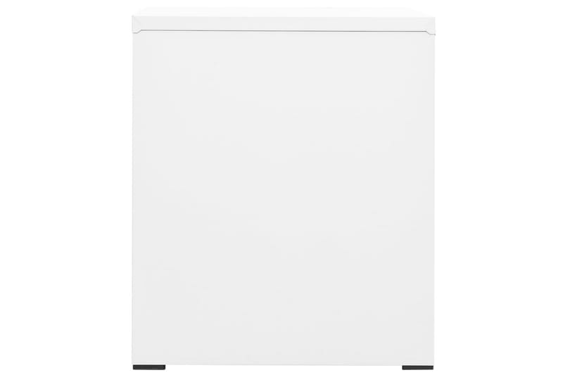 Arkistokaappi valkoinen 46x62x72,5 cm teräs - Valkoinen - Säilytys - Kaappi - Säilytyskaappi - Toimistokaappi - Asiakirjakaappi