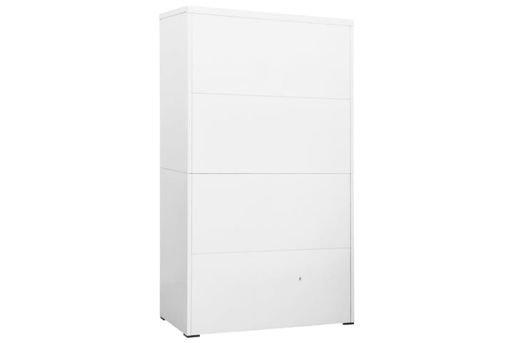 Arkistokaappi valkoinen 90x46x164 cm teräs - Valkoinen - Toimistokalusteet - Asiakirjakaappi