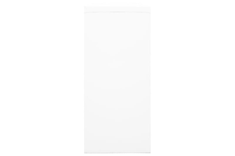 Liukuovikaappi valkoinen 90x40x90 cm teräs - Valkoinen - Säilytys - Kaappi - Säilytyskaappi - Toimistokaappi - Asiakirjakaappi