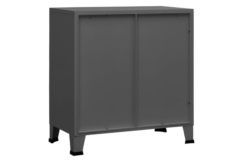 Teollinen arkistokaappi antrasiitti 75x40x80 cm teräs - Antrasiitti - Säilytys - Kaappi - Säilytyskaappi - Toimistokaappi - Asiakirjakaappi