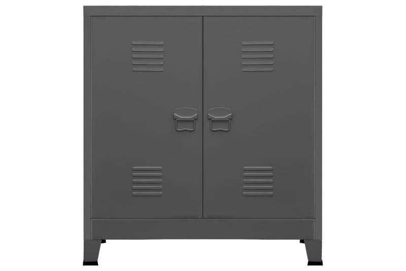 Teollinen arkistokaappi antrasiitti 90x40x100 cm teräs - Antrasiitti - Säilytys - Kaappi - Säilytyskaappi - Toimistokaappi - Asiakirjakaappi