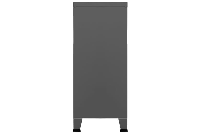 Teollinen arkistokaappi antrasiitti 90x40x100 cm teräs - Antrasiitti - Säilytys - Kaappi - Säilytyskaappi - Toimistokaappi - Asiakirjakaappi