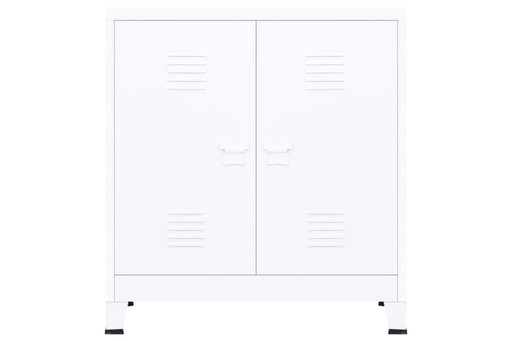 Teollinen arkistokaappi valkoinen 90x40x100 cm teräs - Valkoinen - Toimistokalusteet - Asiakirjakaappi