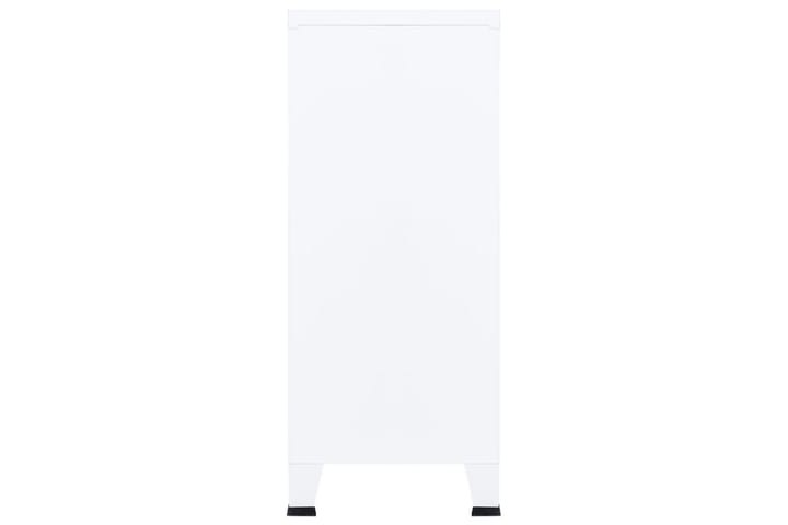 Teollinen arkistokaappi valkoinen 90x40x100 cm teräs - Valkoinen - Toimistokalusteet - Asiakirjakaappi