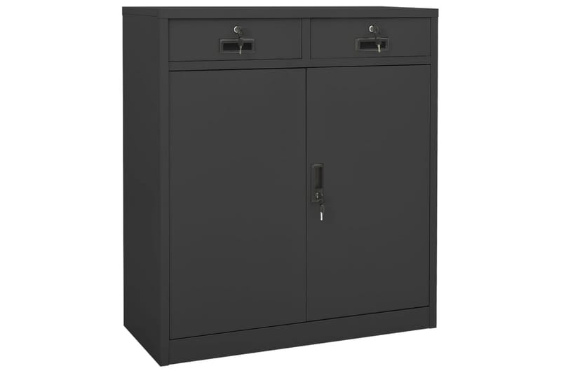 Toimistokaappi antrasiitti 90x40x102 cm teräs - Säilytys - Kaappi - Säilytyskaappi - Toimistokaappi - Asiakirjakaappi