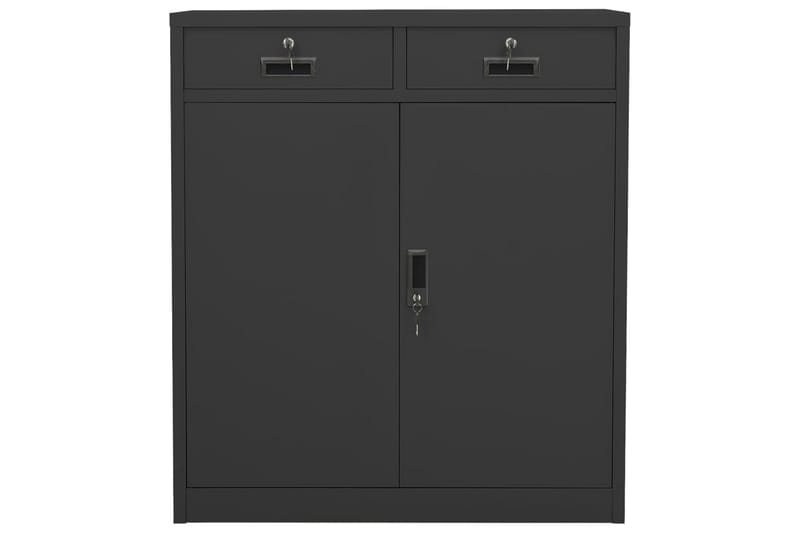 Toimistokaappi antrasiitti 90x40x102 cm teräs - Säilytys - Kaappi - Säilytyskaappi - Toimistokaappi - Asiakirjakaappi