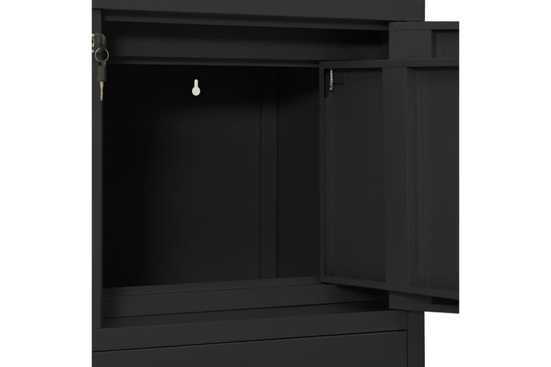 Toimistokaappi antrasiitti 90x40x102 cm teräs - Säilytys - Kaappi - Säilytyskaappi - Toimistokaappi - Asiakirjakaappi