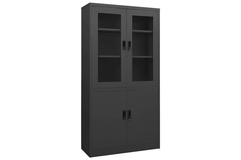 Toimistokaappi antrasiitti 90x40x180 cm teräs - Antrasiitti - Säilytys - Kaappi - Säilytyskaappi - Toimistokaappi - Asiakirjakaappi