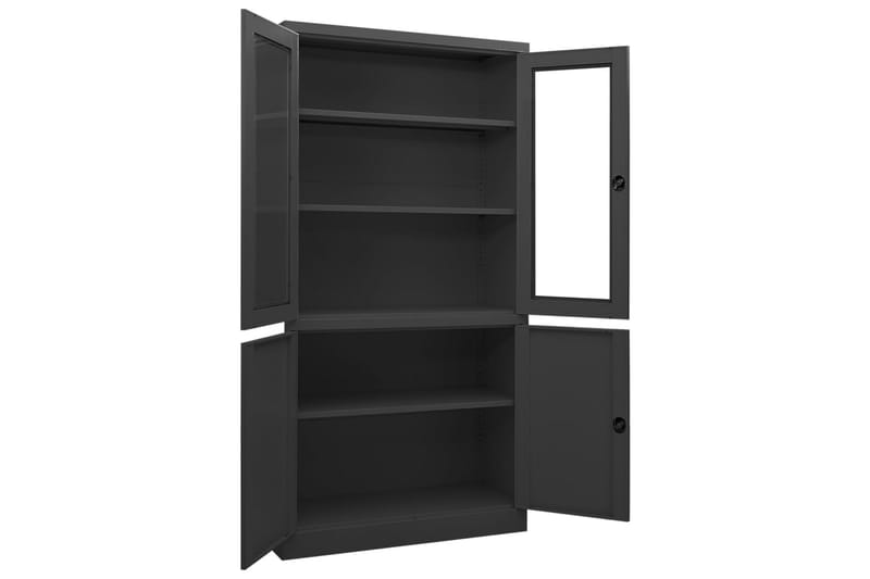 Toimistokaappi antrasiitti 90x40x180 cm teräs - Antrasiitti - Säilytys - Kaappi - Säilytyskaappi - Toimistokaappi - Asiakirjakaappi