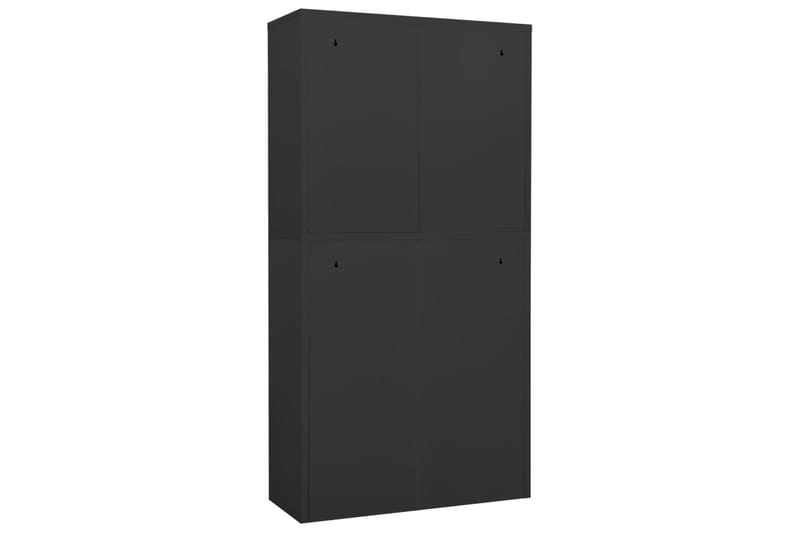 Toimistokaappi antrasiitti 90x40x180 cm teräs - Säilytys - Kaappi - Säilytyskaappi - Toimistokaappi - Asiakirjakaappi