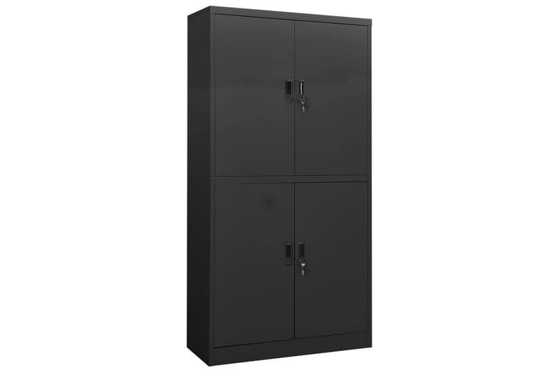 Toimistokaappi antrasiitti 90x40x180 cm teräs - Säilytys - Kaappi - Säilytyskaappi - Toimistokaappi - Asiakirjakaappi