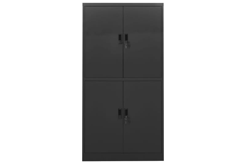Toimistokaappi antrasiitti 90x40x180 cm teräs - Säilytys - Kaappi - Säilytyskaappi - Toimistokaappi - Asiakirjakaappi