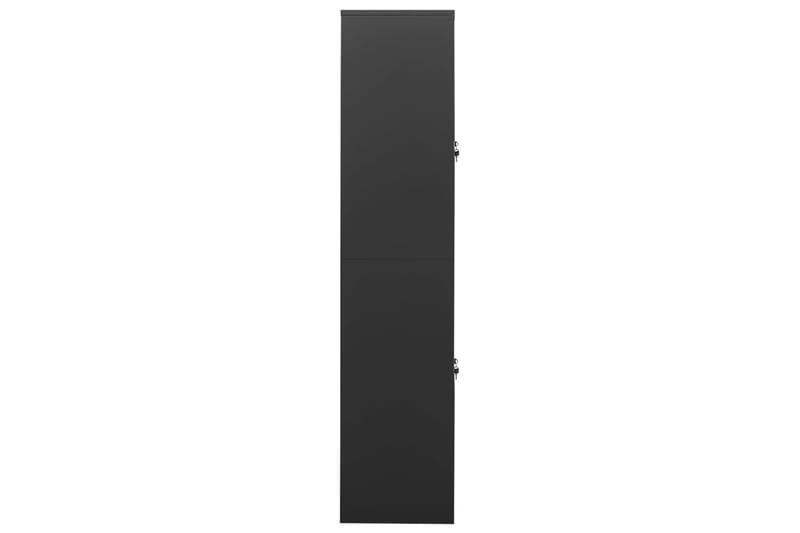 Toimistokaappi antrasiitti 90x40x180 cm teräs - Säilytys - Kaappi - Säilytyskaappi - Toimistokaappi - Asiakirjakaappi