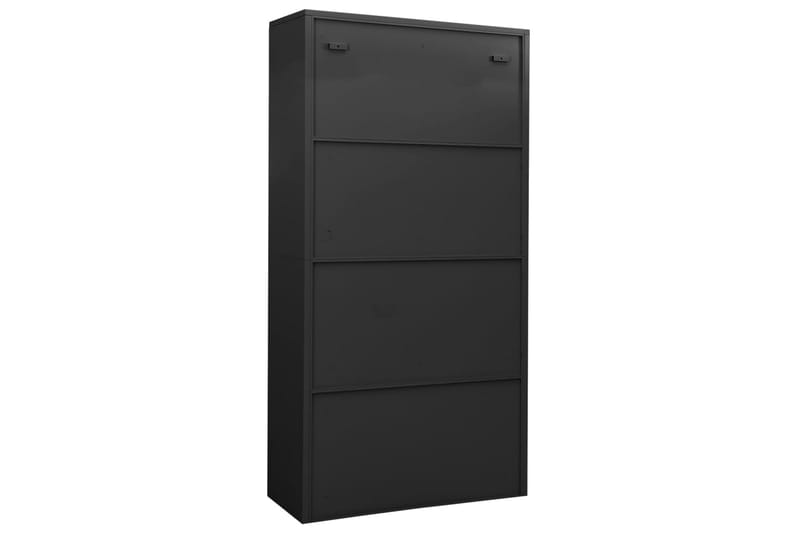 Toimistokaappi antrasiitti 90x40x180 cm teräs - Säilytys - Kaappi - Säilytyskaappi - Toimistokaappi - Asiakirjakaappi