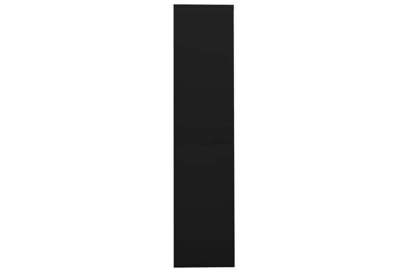 Toimistokaappi liukuovella musta 90x40x180 cm teräs - Säilytys - Kaappi - Säilytyskaappi - Toimistokaappi - Asiakirjakaappi