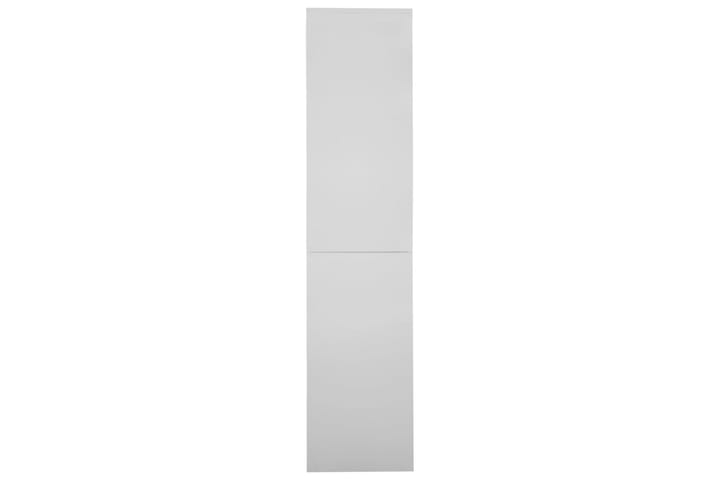 Toimistokaappi liukuovella vaaleanharmaa 90x40x180 cm teräs - Toimistokalusteet - Asiakirjakaappi