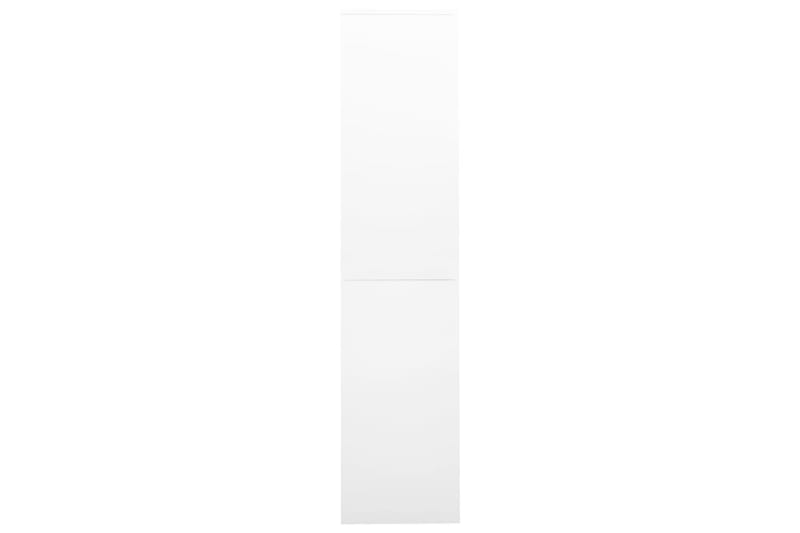 Toimistokaappi liukuovella valkoinen 90x40x180 cm teräs - Säilytys - Kaappi - Säilytyskaappi - Toimistokaappi - Asiakirjakaappi
