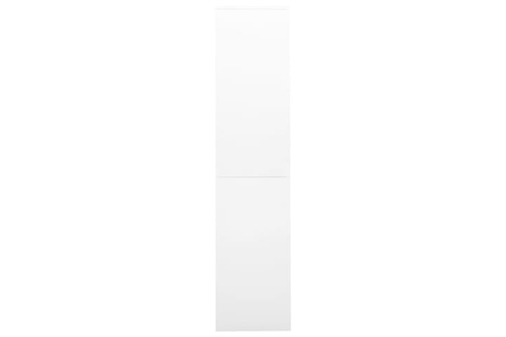 Toimistokaappi liukuovella valkoinen 90x40x180 cm teräs - Asiakirjakaappi - Toimistokalusteet