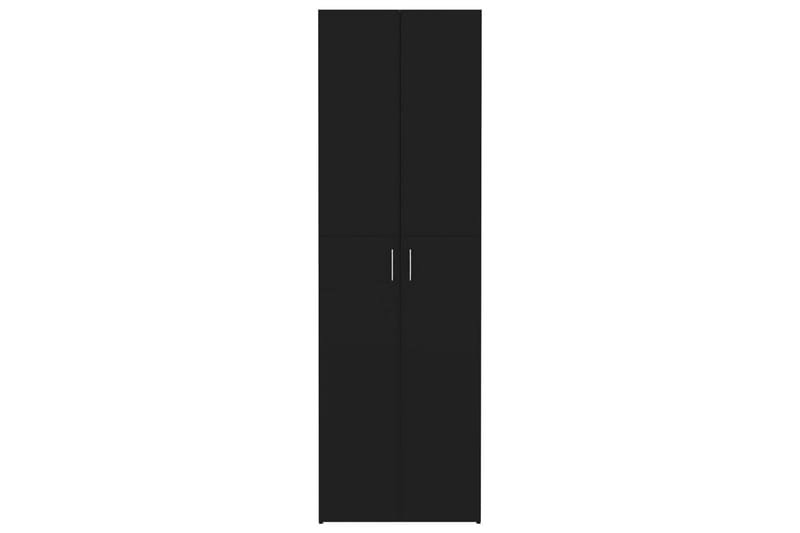 Toimistokaappi musta 60x32x190 cm lastulevy - Musta - Säilytys - Kaappi - Säilytyskaappi - Toimistokaappi - Asiakirjakaappi