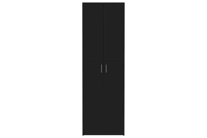 Toimistokaappi musta 60x32x190 cm lastulevy - Musta - Toimistokalusteet - Asiakirjakaappi
