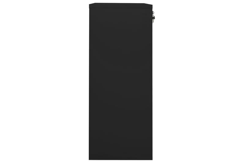 Toimistokaappi musta 90x40x102 cm teräs - Säilytys - Kaappi - Säilytyskaappi - Toimistokaappi - Asiakirjakaappi