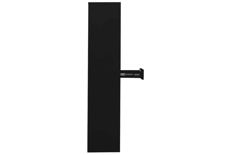 Toimistokaappi musta 90x40x180 cm teräs - Säilytys - Kaappi - Säilytyskaappi - Toimistokaappi - Asiakirjakaappi